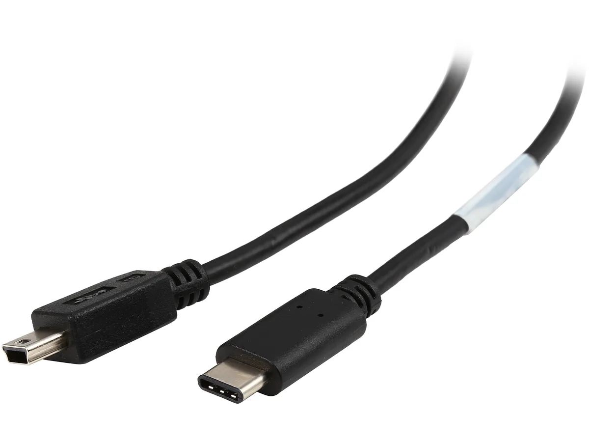 Tripp Lite Tripp Lite U040-006-MINI 6 ft USB 2.0 5-Pin Mini-B Male to USB-C Male cable — product photo