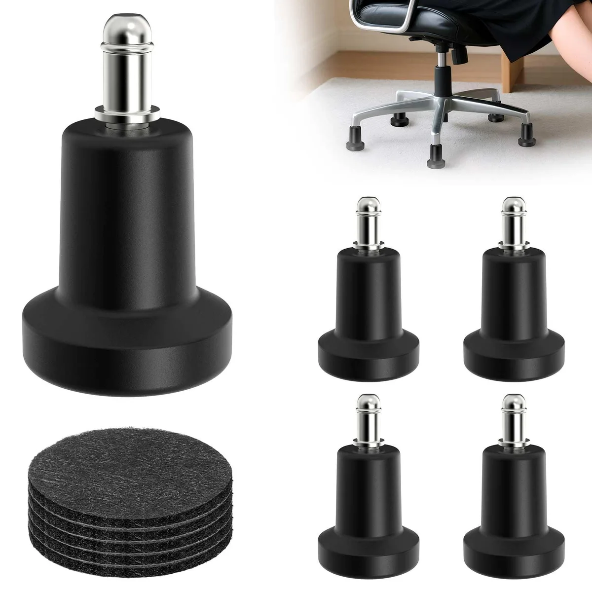  Insma YZGDQ-C Bell Glides 5 Pack Black Felt 11x22mm Stem — product photo