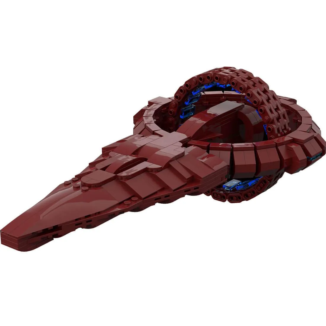 ZITIANYOUBUILD ZITIANYOUBUILD MOC-113904 Vulcan Dkyr Class Warship 615 Parts Educational Building Set — product photo