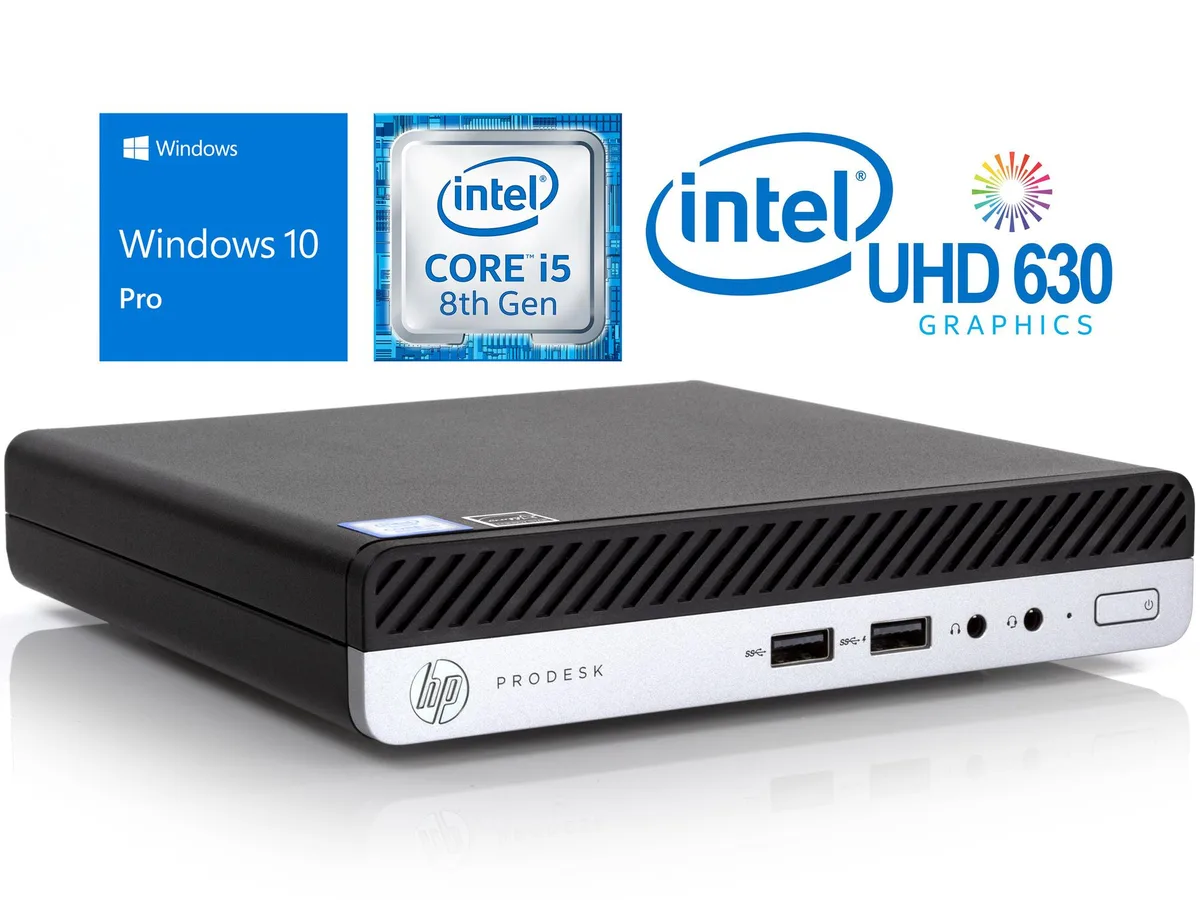 HP HP 400 G4 barebone mini PC i5-8500T 8GB 256GB NVMe Windows 10 Pro — product photo