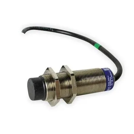 Cylindrical nickel-plated brass inductive sensor 18mm with 2m cable