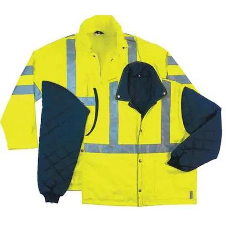 Ergodyne Ergodyne 8385 Hooded Jacket Polyester Class 3 Type R Green 4XL — product photo
