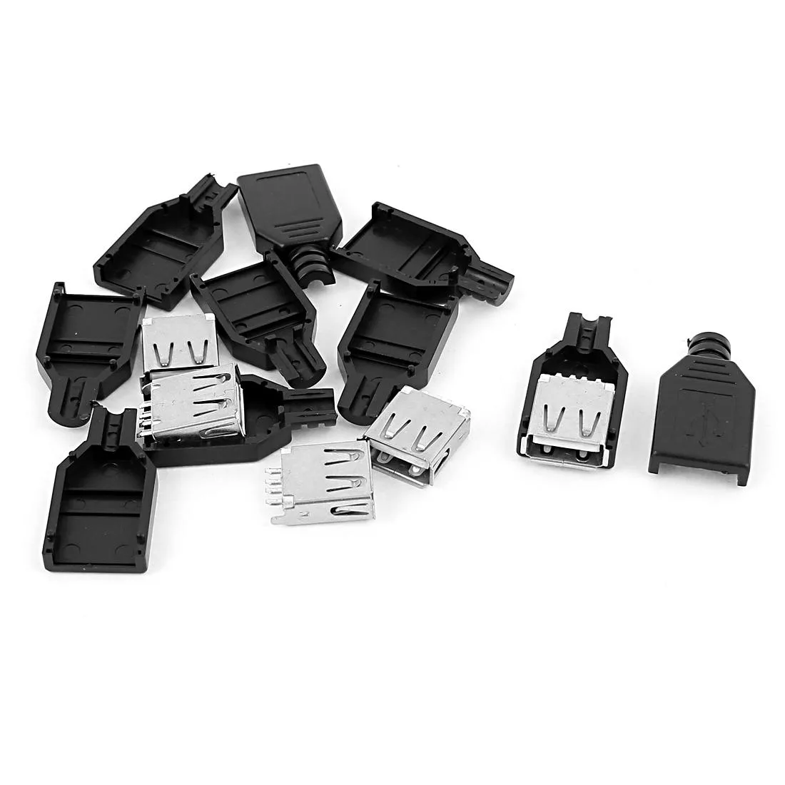 Unique-Bargains Unique-Bargains USB 2.0 Type A Female Socket Adapter Connector 5pcs — product photo