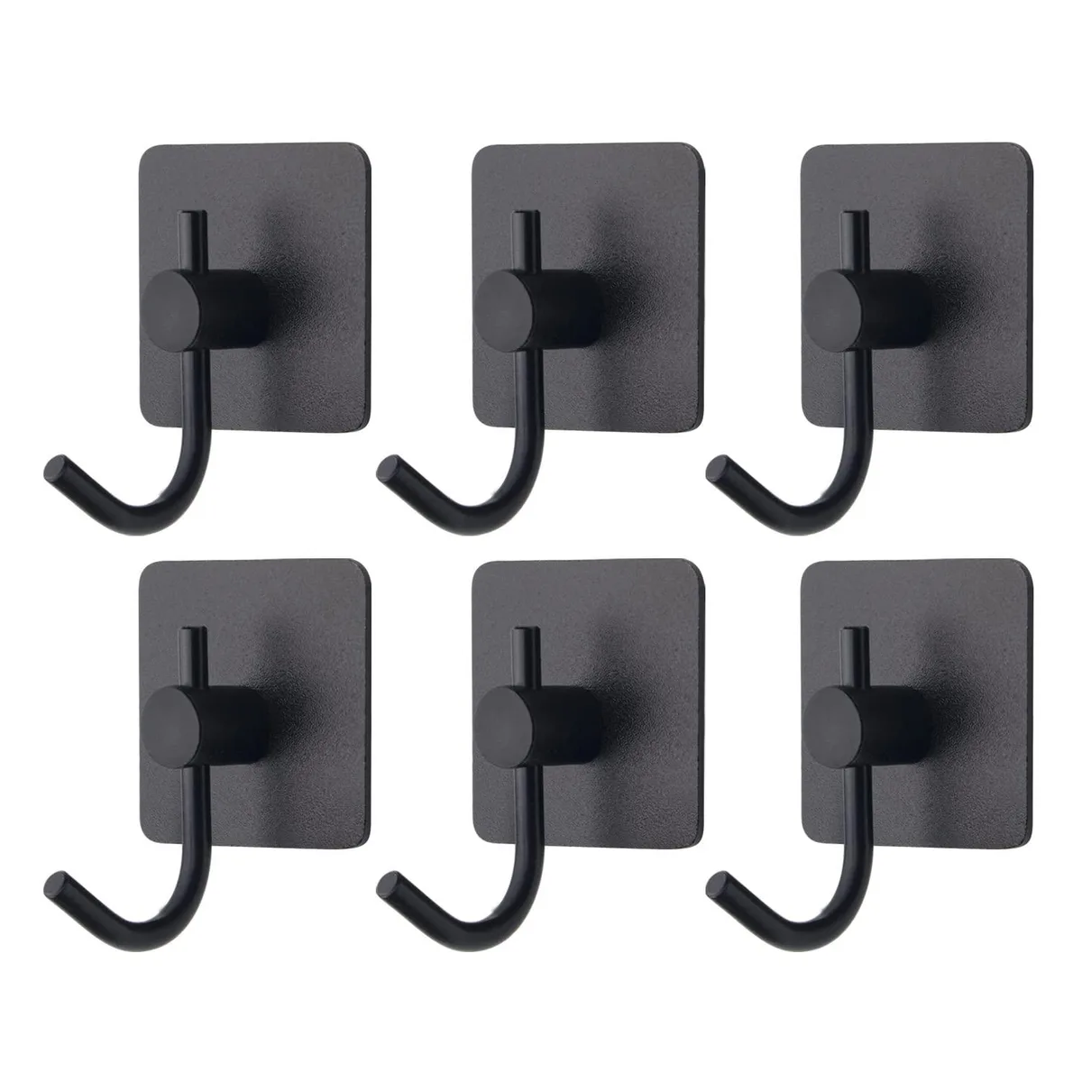 VAEHOLD Adhesive Wall Hook Aluminum 15lbs Black — product photo