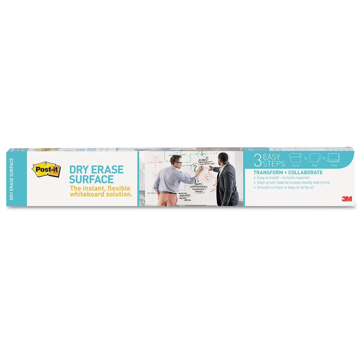 3M 3M DEF3X2 Dry Erase Board 36 x 24 in White — product photo