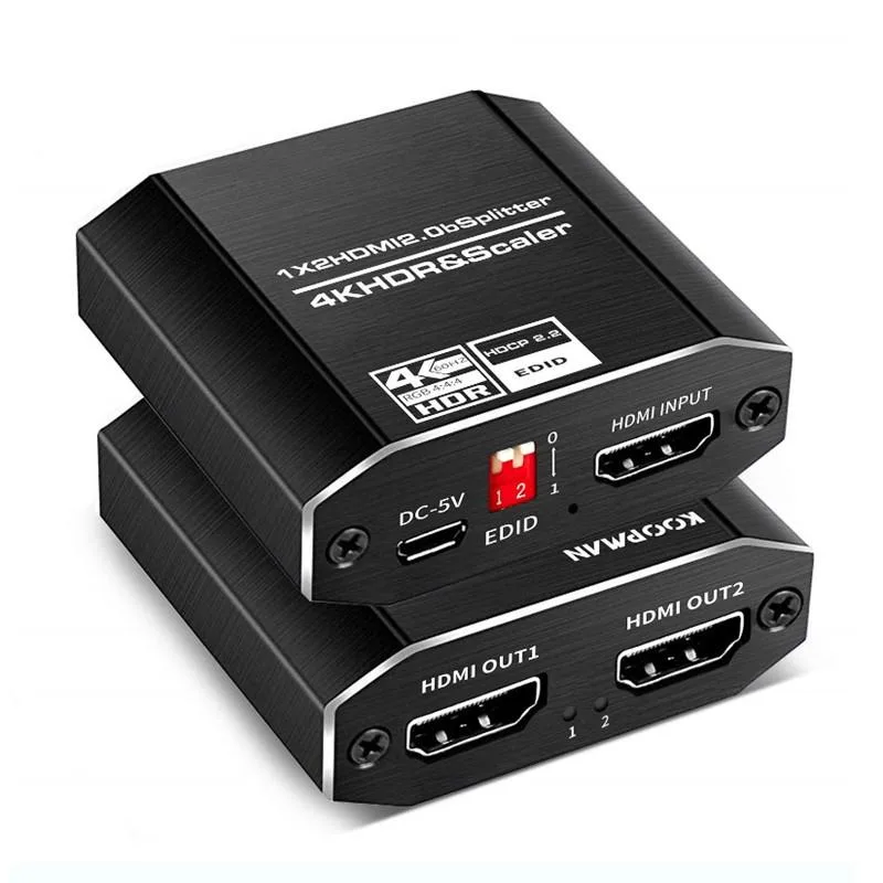 ESTONE ESTONE OZF12-2 1x2 HDMI Splitter 4K 60Hz 18Gbps — product photo