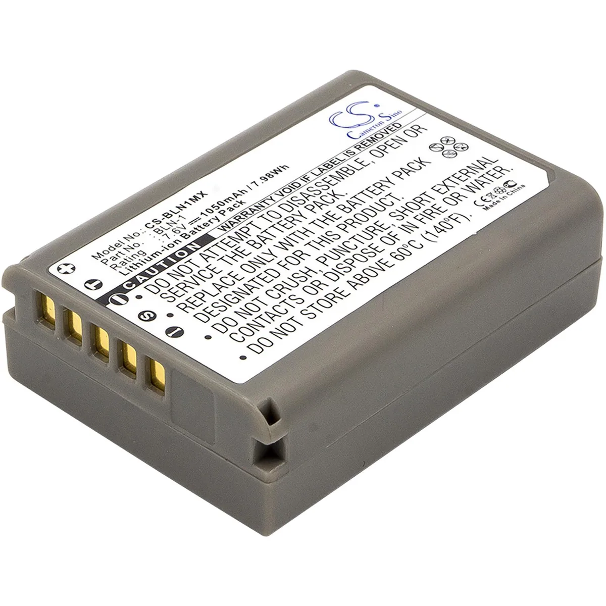 Cameron &amp; Co Cameron &amp; Co DS-CS-BLN1MX camera battery 7.6V 1050mAh — product photo