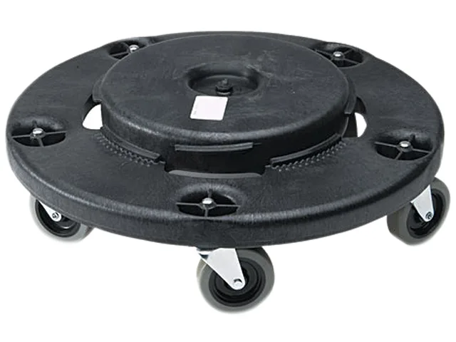 Rubbermaid Commercial Rubbermaid Commercial 264000BK Brute Round Twist On/Off Dolly inventory supply — product photo