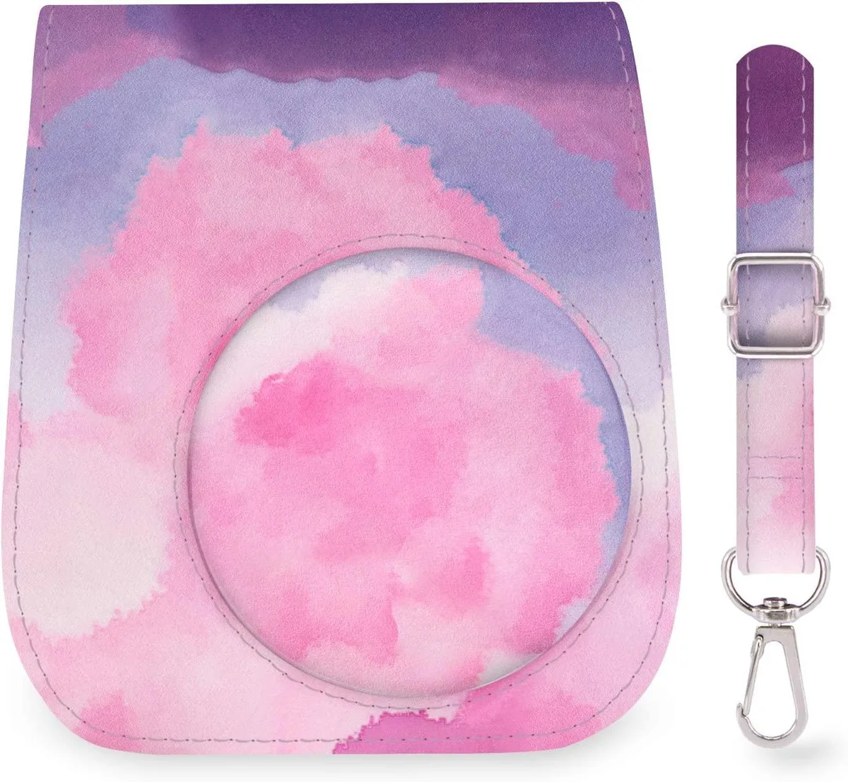 anicestore anicestore Camera Case for Fujifilm Instax Mini 12 Purple Pink Adjustable Strap — product photo