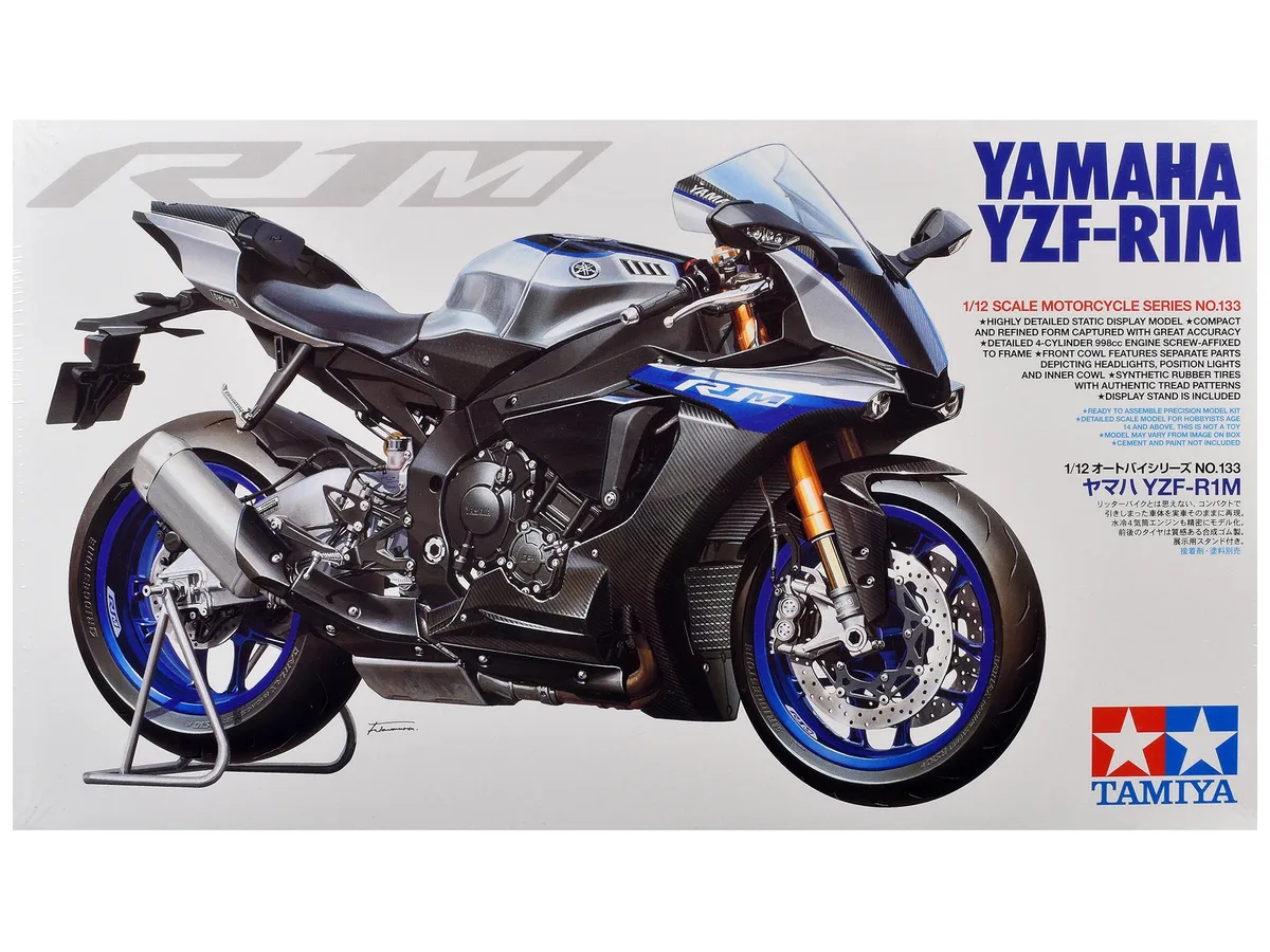 Tamiya Tamiya Yamaha YZF-R1M 1/12 Motorcycle Model Kit — product photo