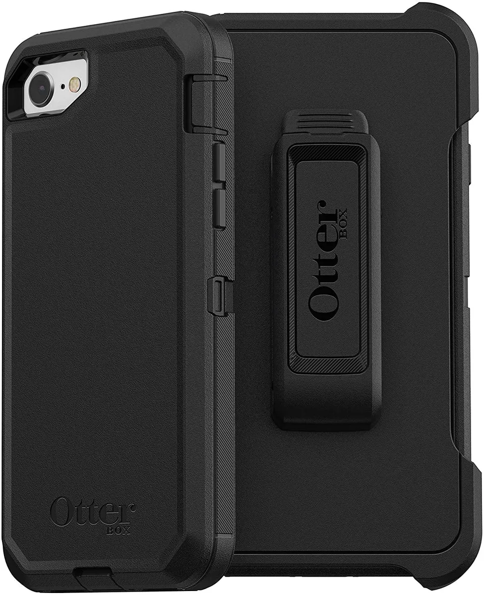 OtterBox OtterBox Defender Series Case iPhone SE 2nd Gen iPhone 8 7 Black — product photo