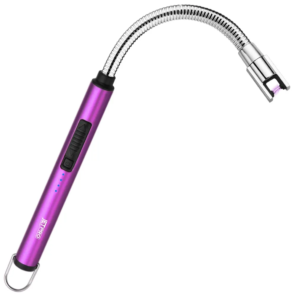  JETPRO Arc Electric Lighter 360° Flexible Neck 4.1in USB Rechargeable (Gold) — product photo