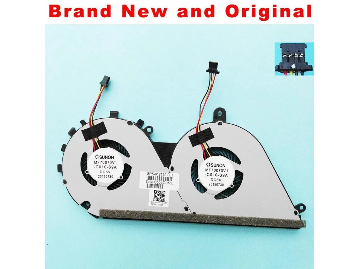 Fans Fans Laptop CPU Cooling Fan HP Envy 14-J 14T-J 14-j104TX 14-J006TX 818110-001 mf70070v1-c010-s9a — product photo