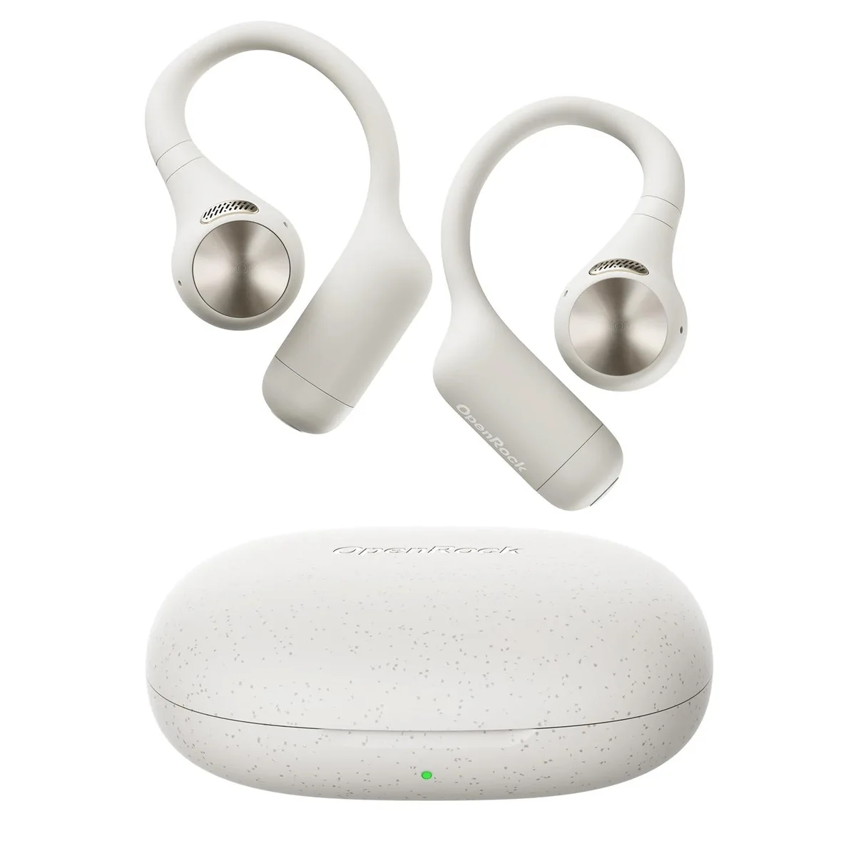 Open-ear hook-clip headphones, matte finish, 7g each