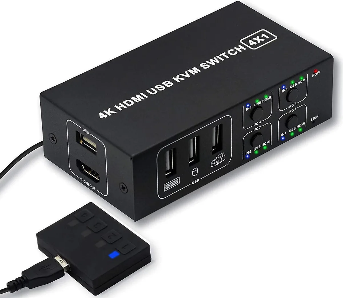 Vszerda Vszerda 4-Port HDMI KVM Switch 4K 60Hz USB 2.0 — product photo