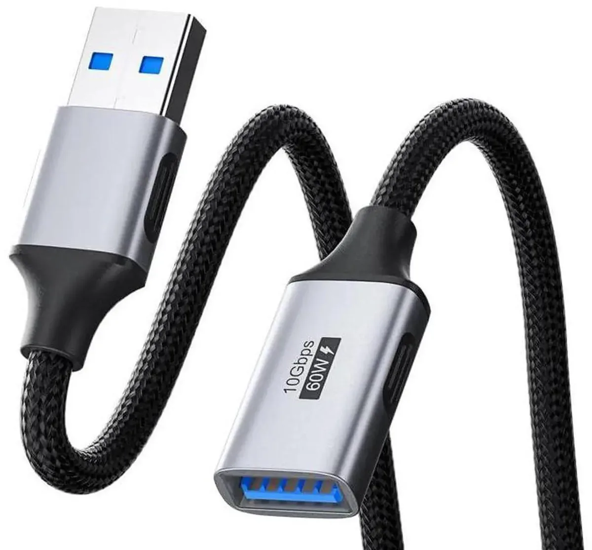 SMUGDESK SMUGDESK Braided USB 3.2 Type A Male to Female Extension Cable 3.3FT — product photo
