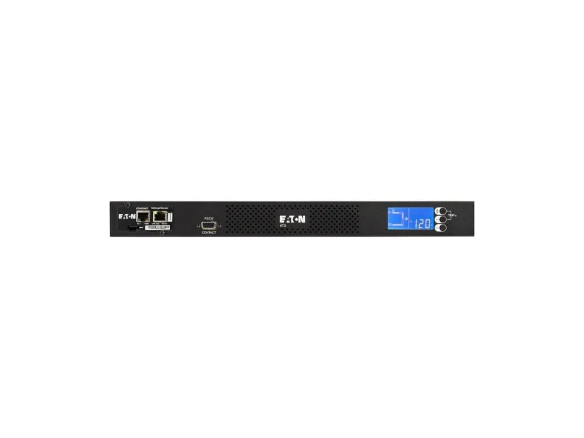 Monoprice Inc. Monoprice Inc. Eaton ATS PDU 1U 120V 1.44 kW 2x 5-15P 10x 5-15R — product photo