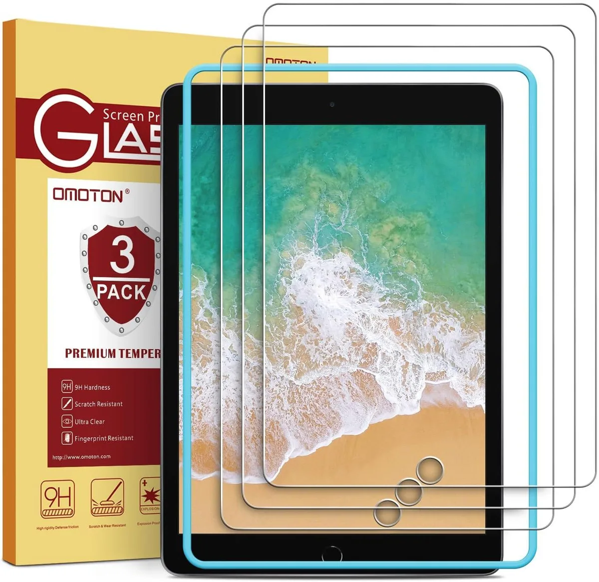 Leelbox Leelbox 3 Pack Screen Protector for iPad 9.7 Inch 2017 2018 — product photo