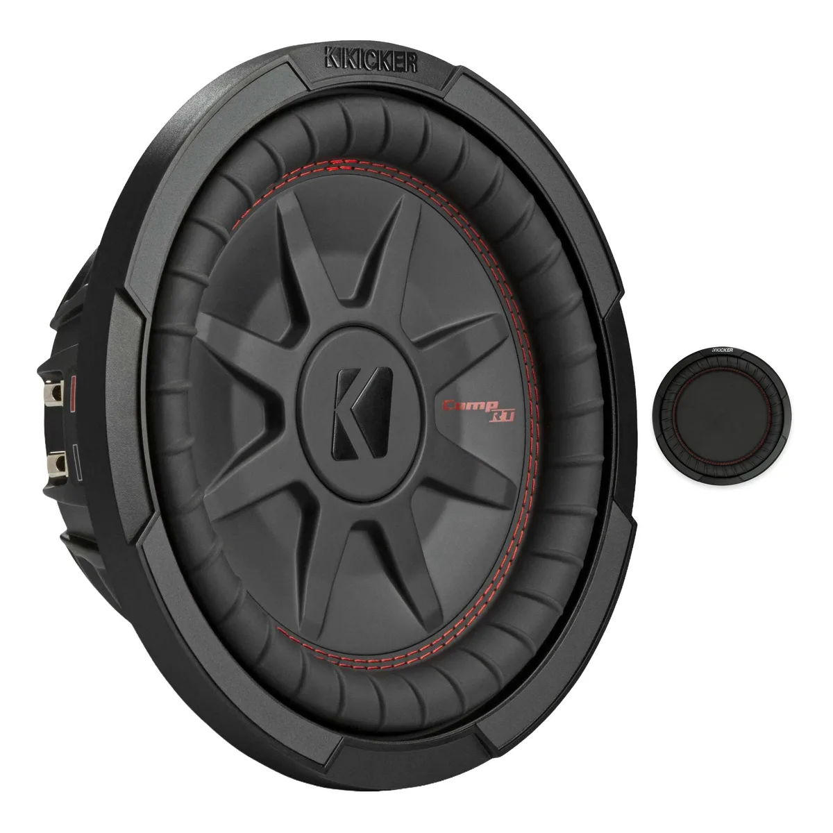 Kicker 10-inch CompRT subwoofer and passive radiator bundle
