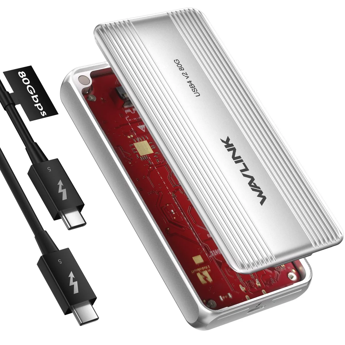Wavlink Wavlink WL-UTE51 80Gbps USB4 V2 NVMe drive enclosure — product photo