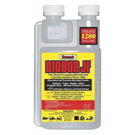 Yellow liquid diesel additive in 16 oz bottle