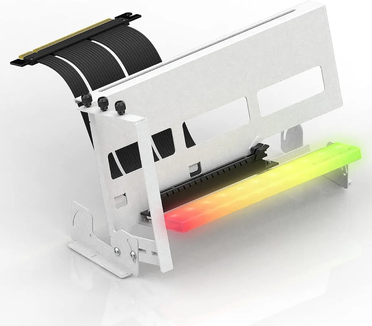 BFKK BFKK GPU Mount Bracket ARGB LED White 4.0 Riser Cable — product photo