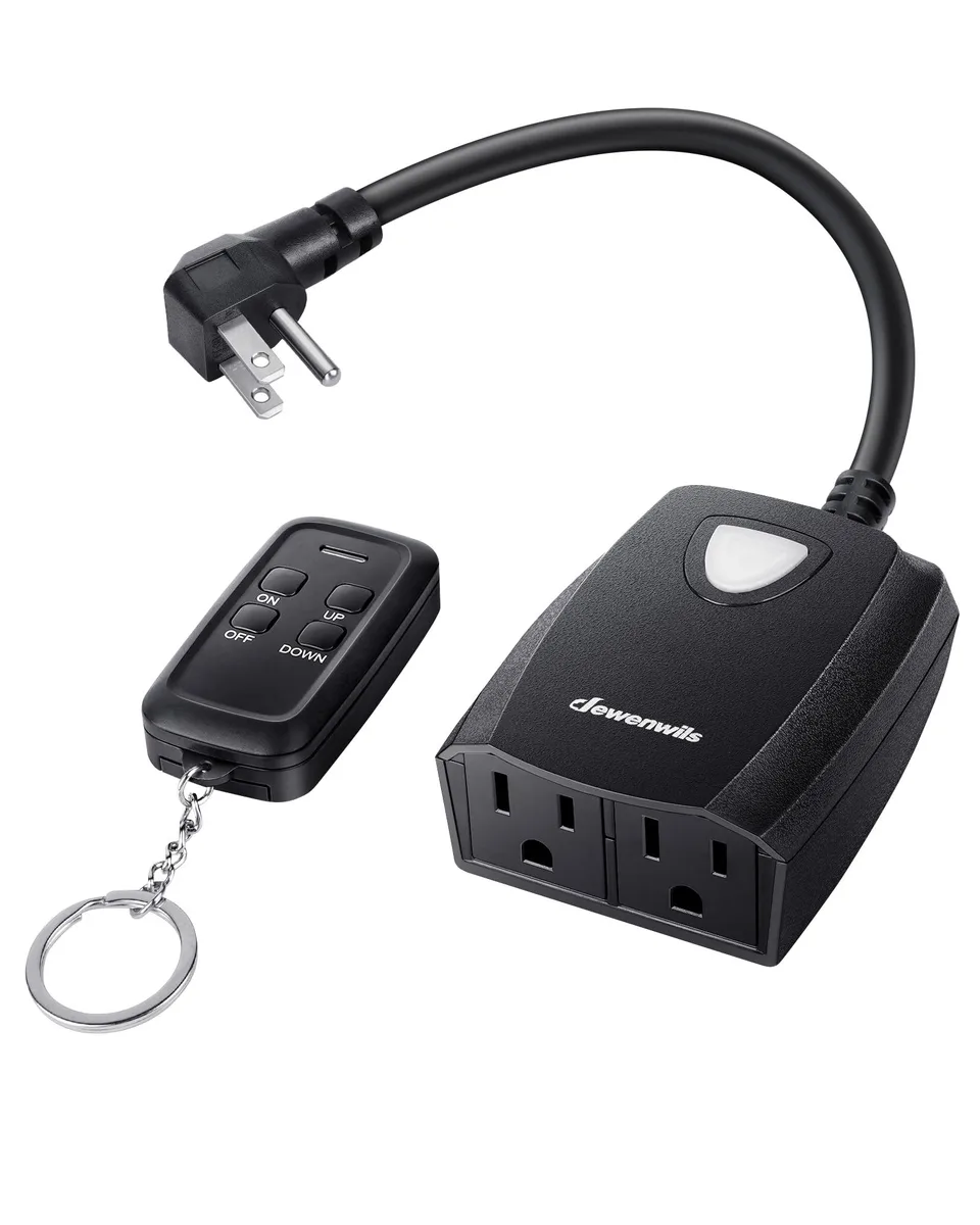 TP-LINK HORD01A1 Smart Plug Outdoor Dimmer 125V 100FT Remote 2 Outlets IP44 — product photo