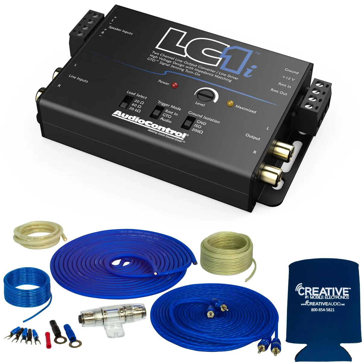 STINGER STINGER SS600XS 8GA 600W Wiring Kit with AudioControl LC1i 2-Channel LOC — product photo
