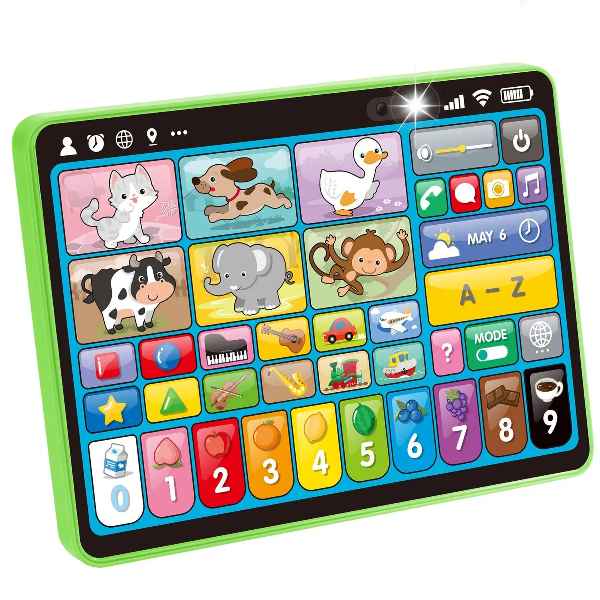 Hahaland 5-Language Learning Tablet Toy for Toddler 1-3 with Speech Therapy — product photo