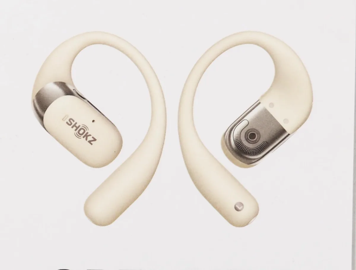SHOKZ SHOKZ OpenFit 2 T920-ST-BG-US beige open-ear true wireless earbuds — product photo
