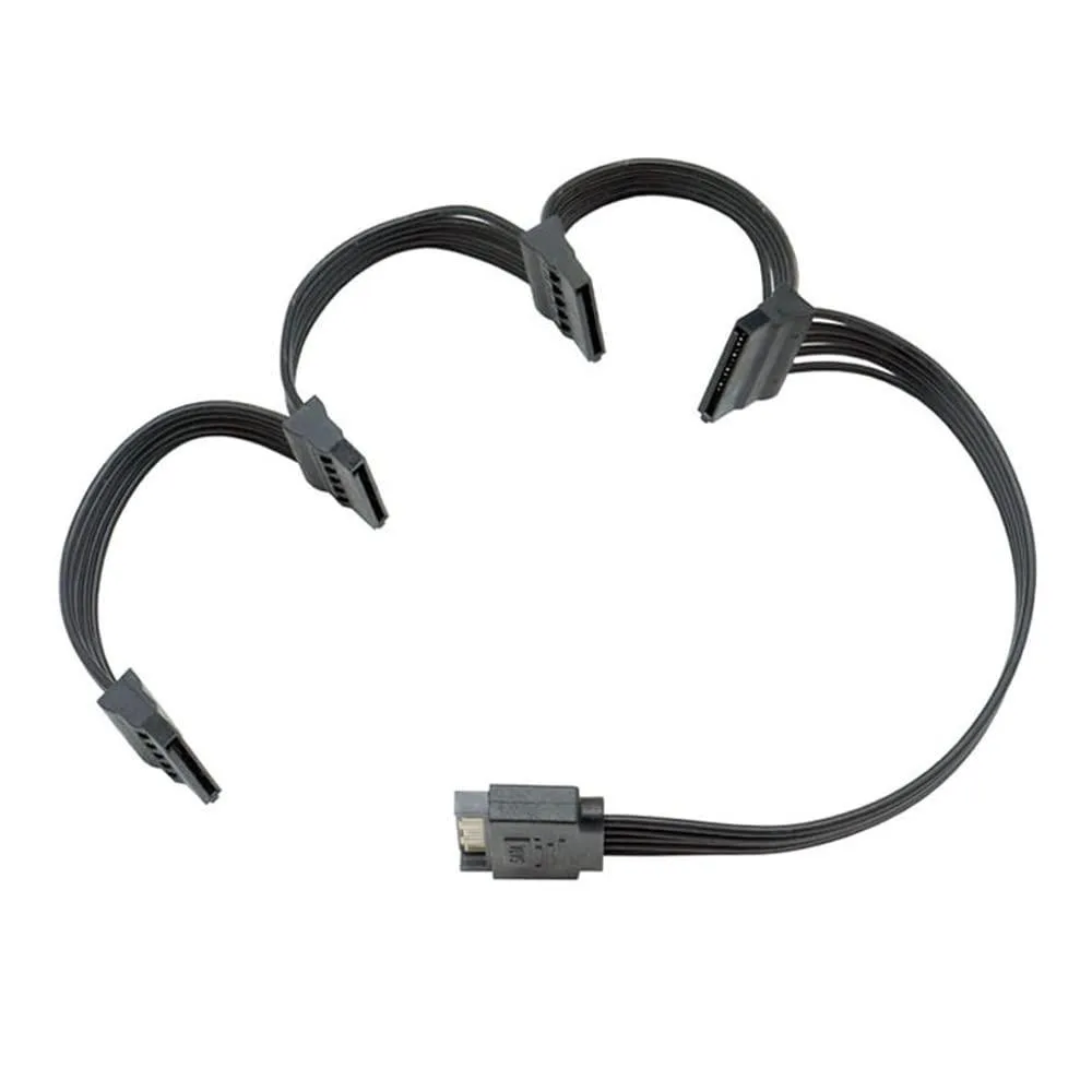Vszerda Vszerda 15 Pin SATA Power Extension Cable Male to 4 Female 23inch 58cm — product photo