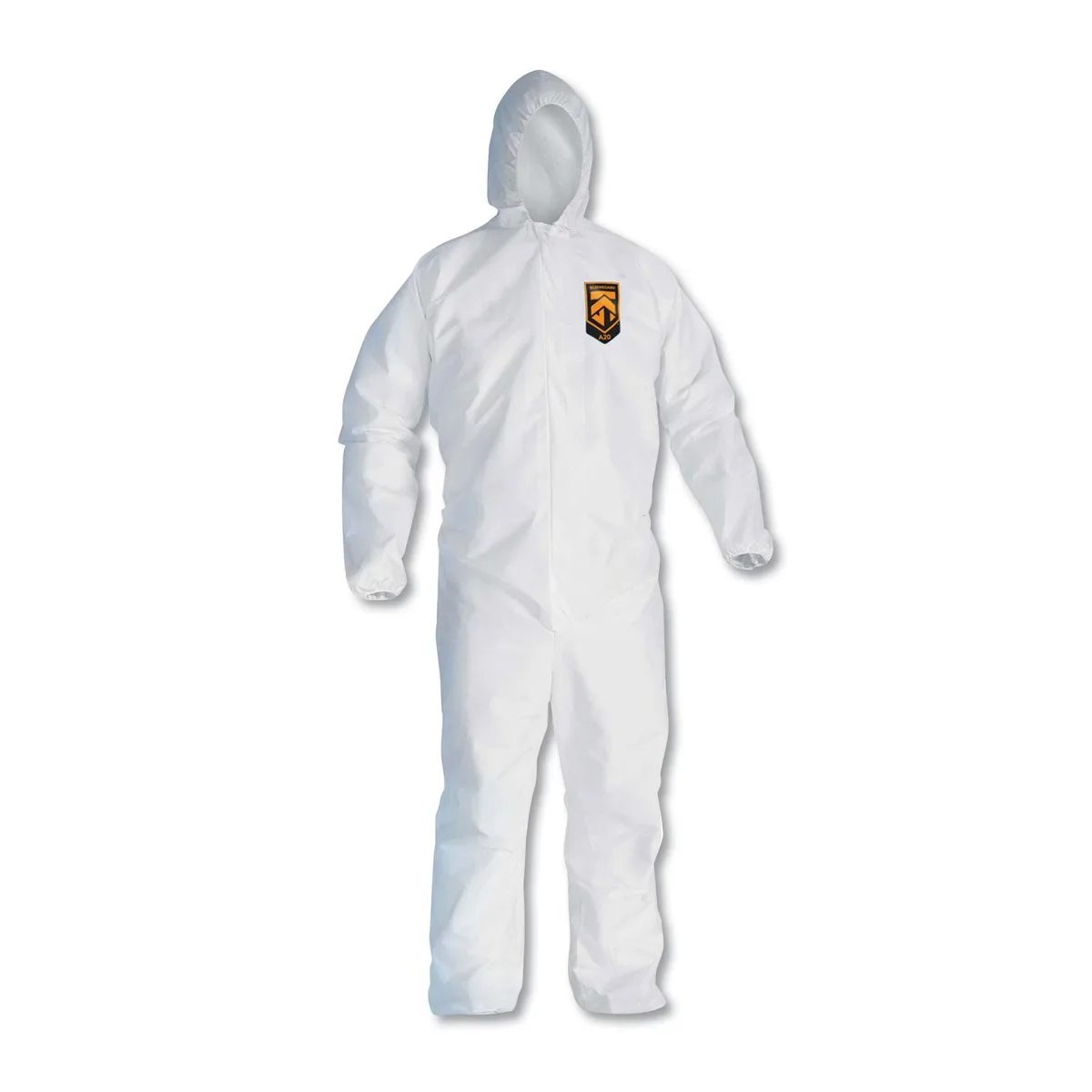 Kimberly Clark KIMBERLY-CLARK 49114 Kleenguard disposable coverall with hood, white XL, 24 per case — product photo