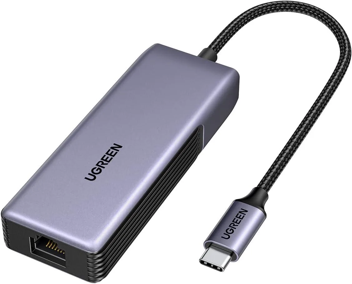 FORIDA FORIDA USB-C to Ethernet Adapter 5Gb Aluminum Thermal Design Thunderbolt 5/4/3 Compatible — product photo