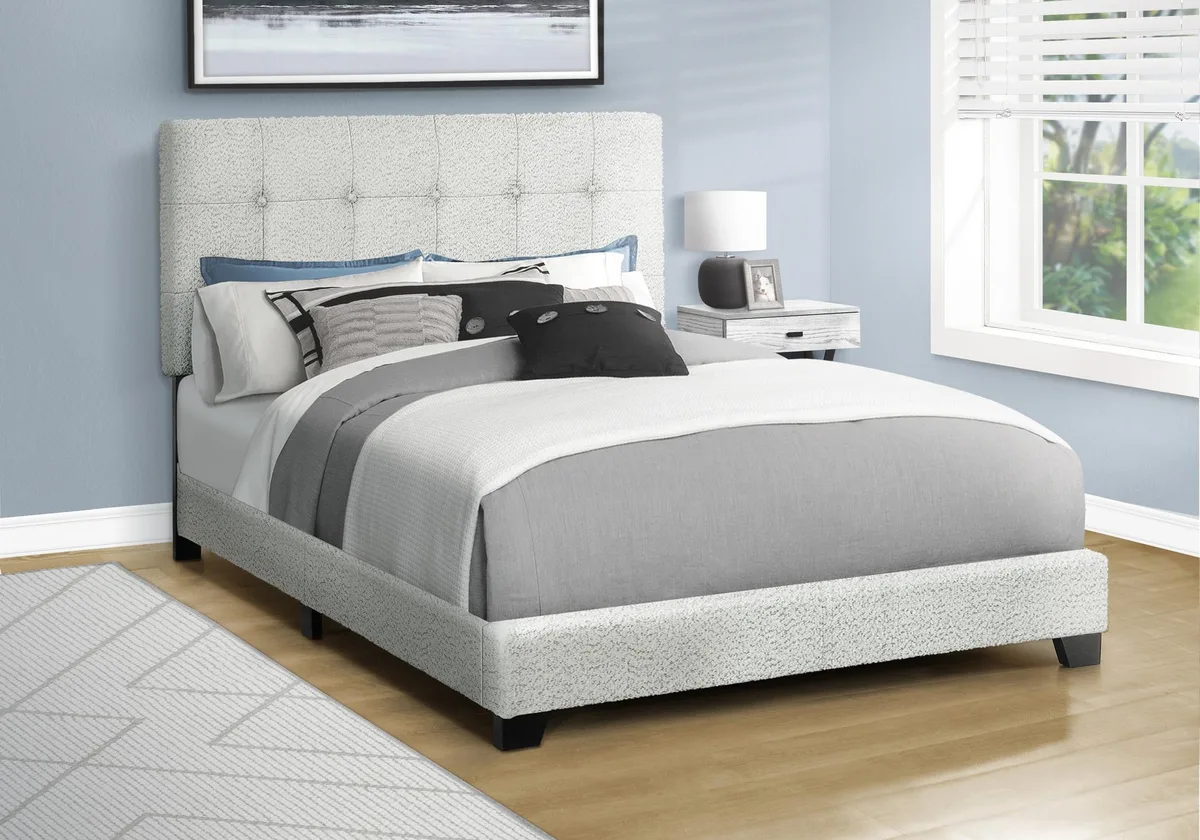 tuphen tuphen Full Size Upholstered Bed Frame Grey — product photo
