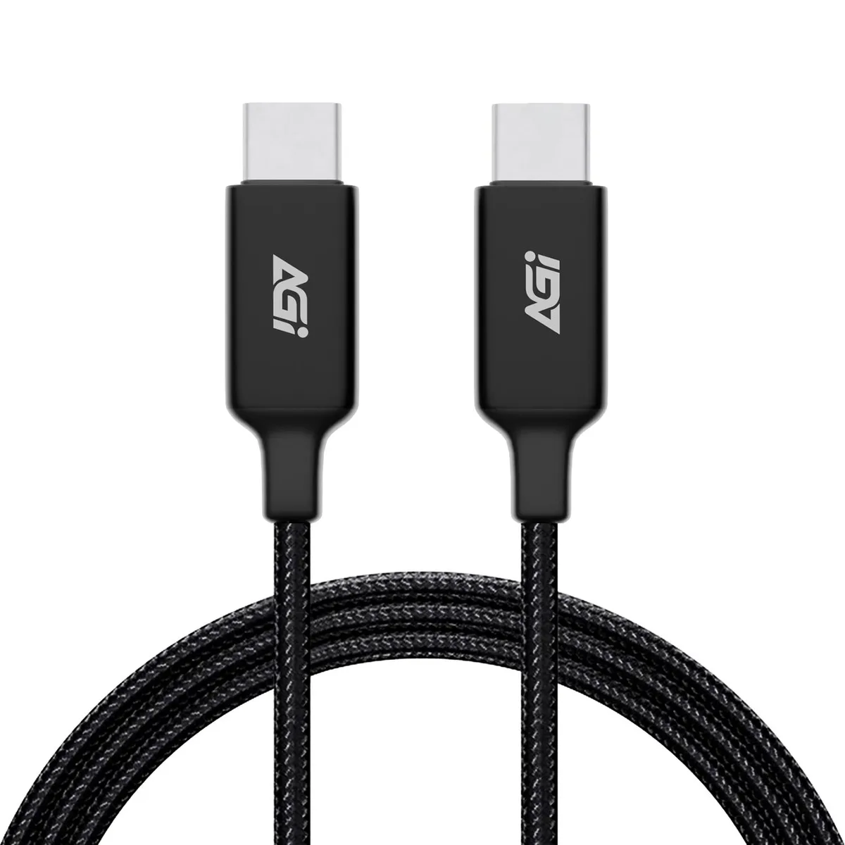 AGI AGI CA138CC USB-C to USB-C Cable 39.37in 100W 480Mbps Black — product photo