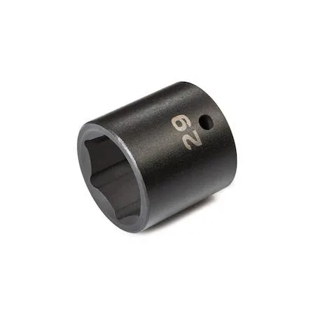 TEKTON 1/2 inch drive 29 mm 6-point impact socket with laser and stamped markings