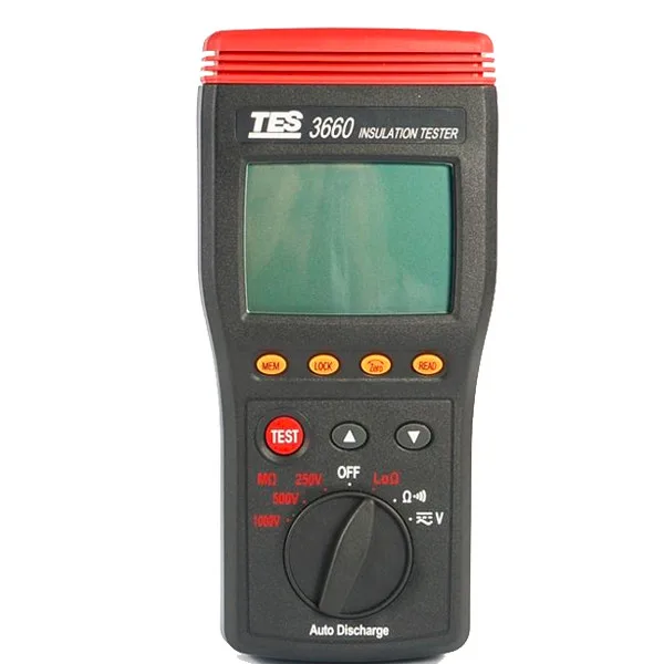 TES Electrical Electronic Corp. TES Electrical Electronic Corp. 3660 Autoranging Insulation Resistance Tester electrician tool — product photo