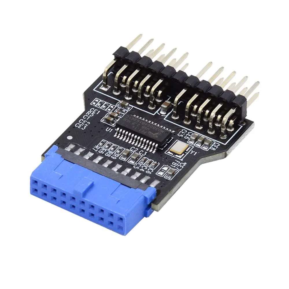 Fervit Fervit USB 3.0 19pin to 2× USB 2.0 9pin header adapter — product photo
