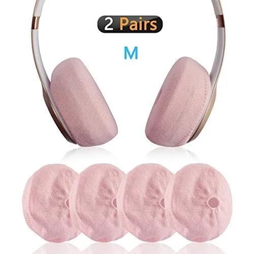 Geekria Geekria Small Knit Fabric Washable Headphone Covers Pink — product photo