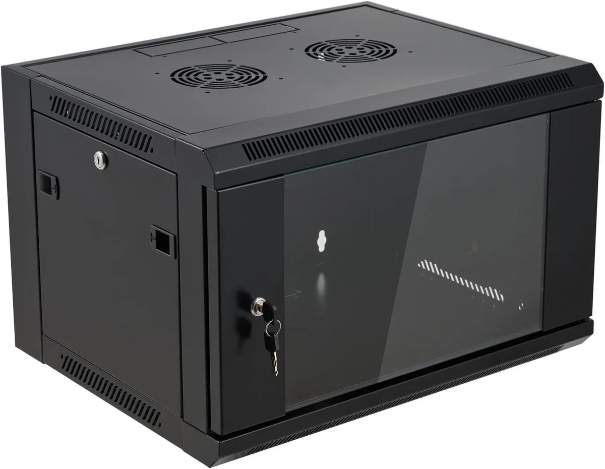 TAURKENAM TAURKENAM 6U Wall Mount Server Rack 14.3"H 22.4"W 17.7"D — product photo