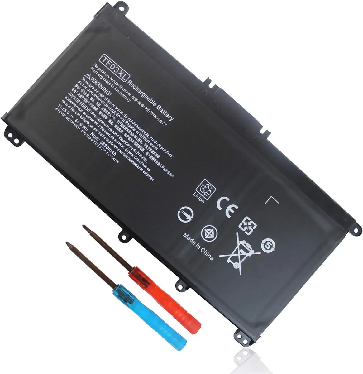 PISKEKAT PISKEKAT TF03XL 41.9Wh 11.55V 4-cell laptop battery — product photo