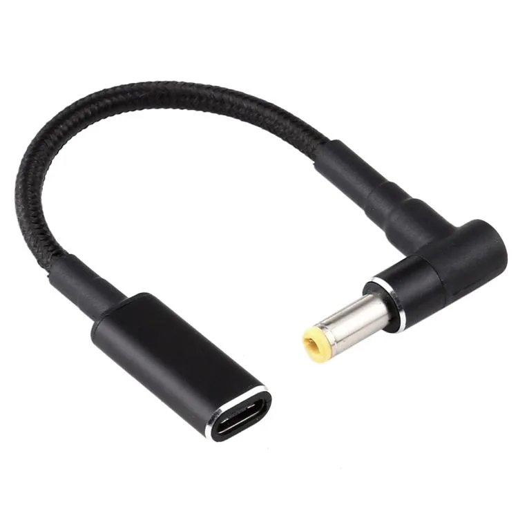eForChina eForChina 100W PD 18.5-20V 5.5 x 2.5mm Elbow USB-C Adapter — product photo