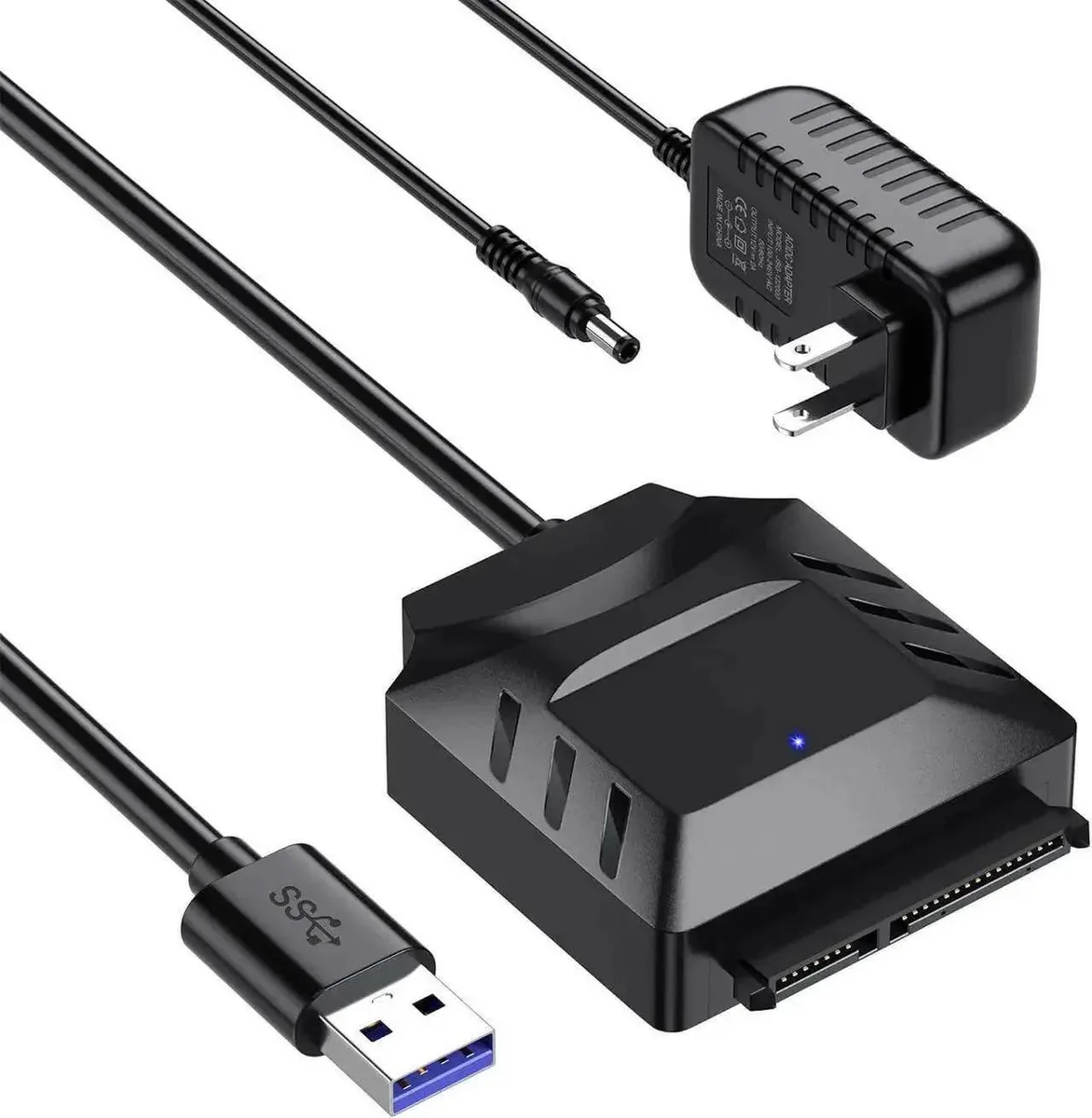 SMUGDESK SMUGDESK SATA to USB 3.0 Adapter 2.5/3.5 Inch 12V/2A Power Supply — product photo