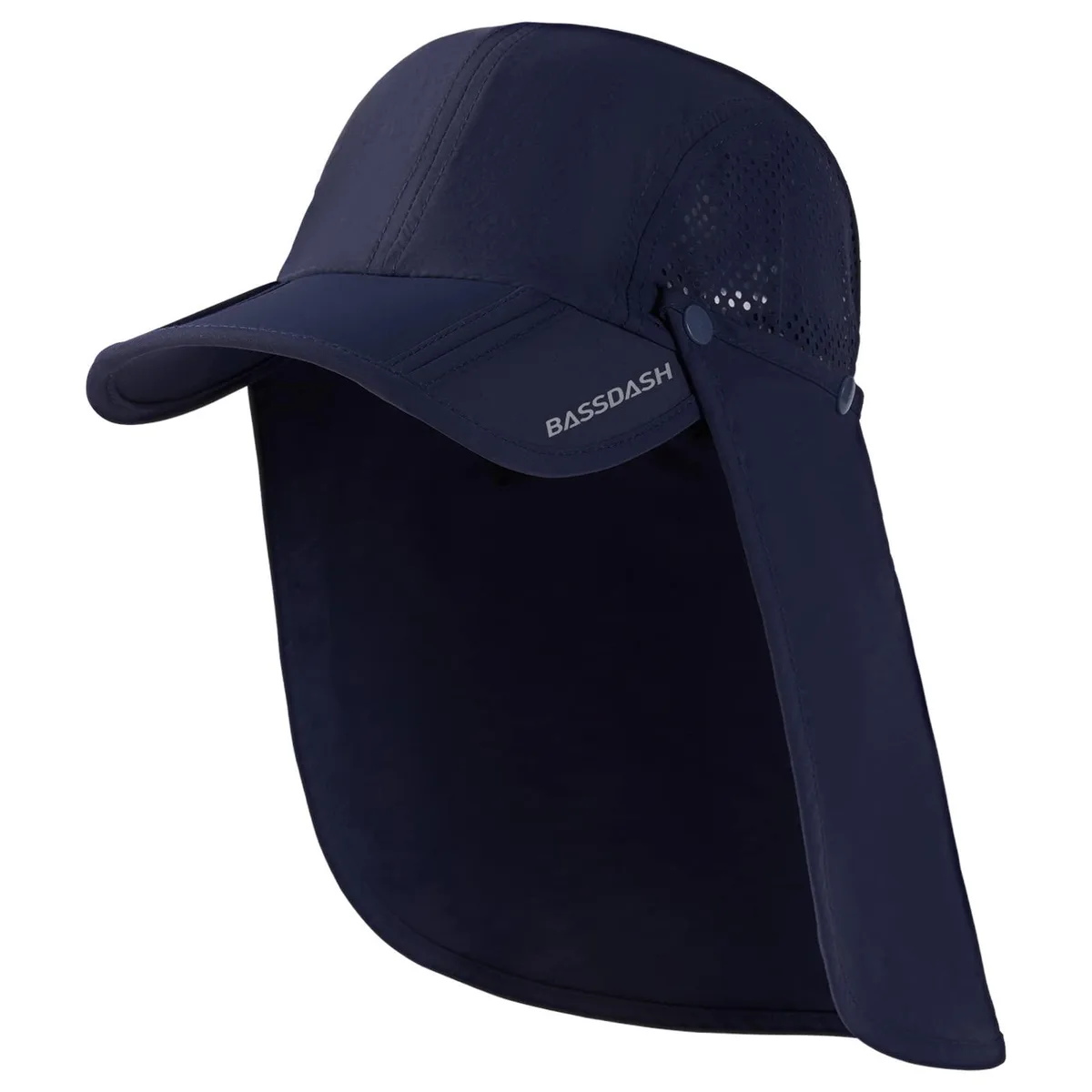  Bassdash UPF 50+ Foldable Fishing Hat Black 22-23.6in — product photo