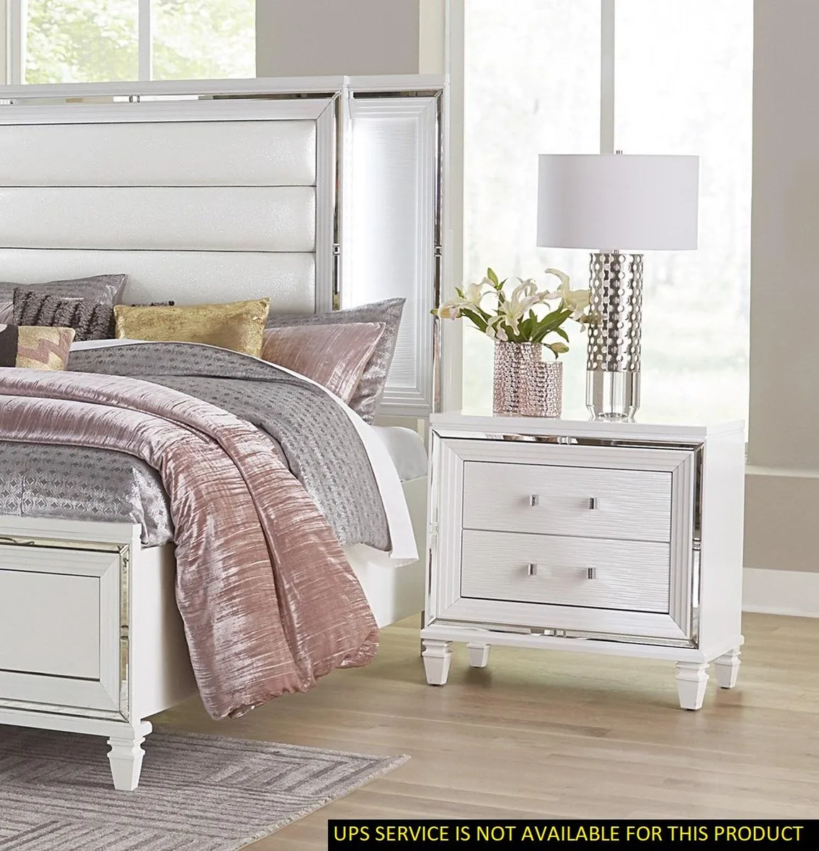 tuphen tuphen Tamsin Nightstand White 30x17.5x30 2 Drawers — product photo