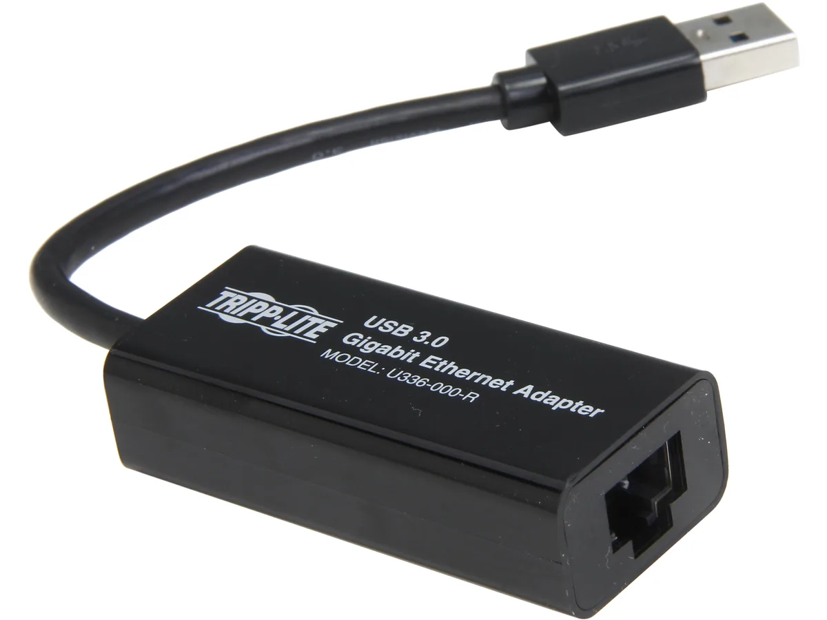 Tripp Lite Tripp Lite U336-000-R USB 3.0 Gigabit Ethernet Adapter — product photo