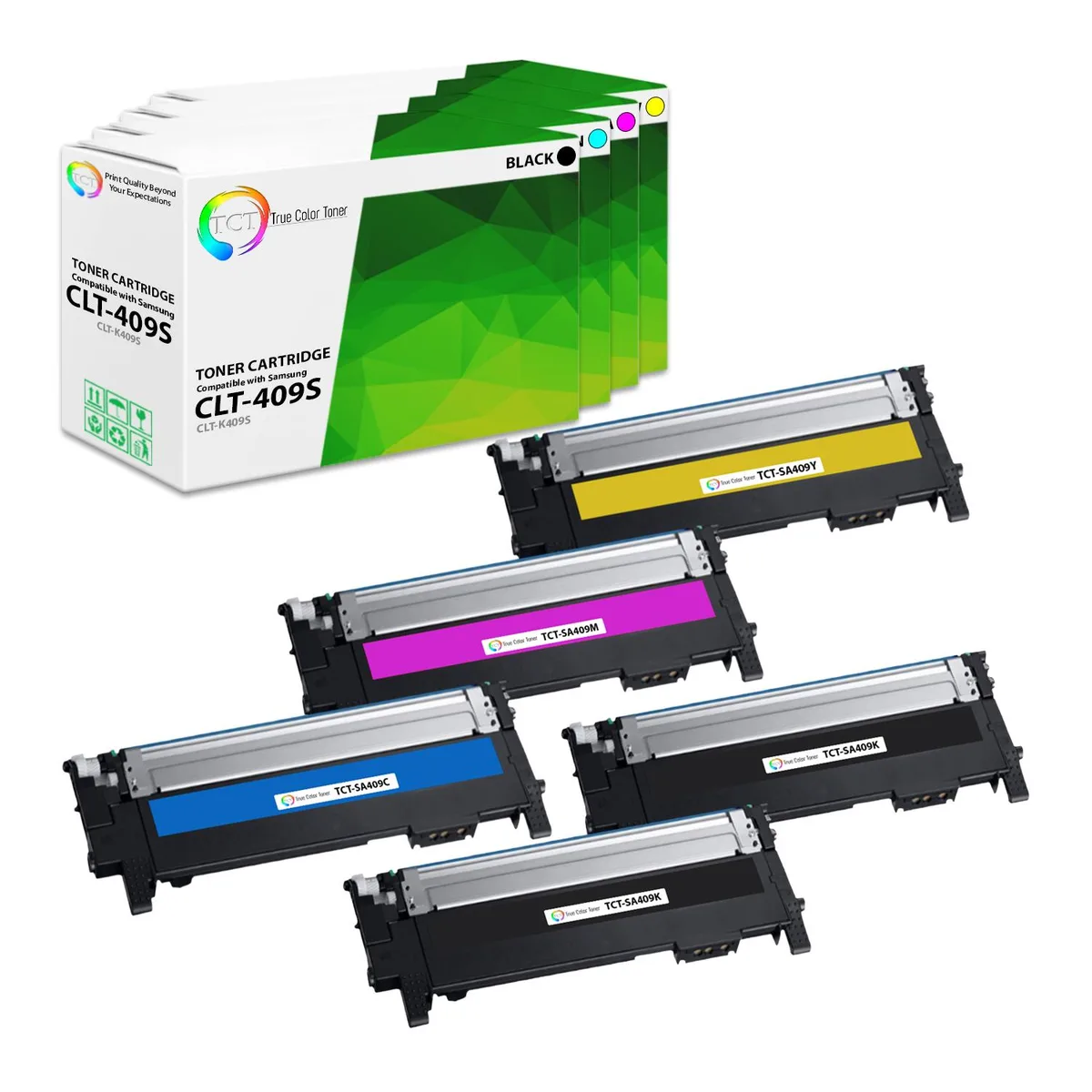 True Color Toner True Color Toner 409S 5-Pack Toner Cartridge 4 Colors — product photo
