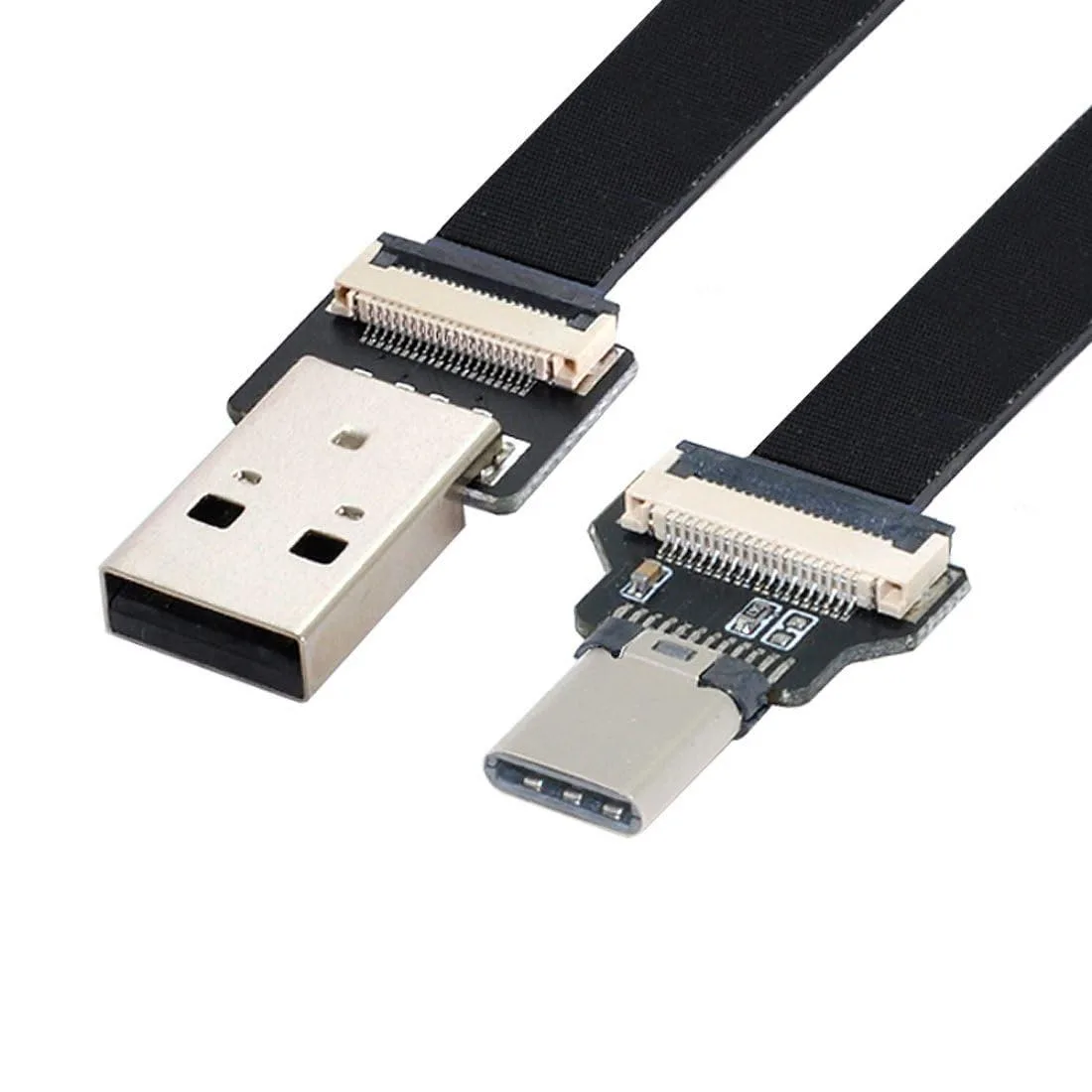 LORDWORLD LORDWORLD USB 2.0 Male to USB-C Male Flat Cable 100CM Self-Assembly — product photo