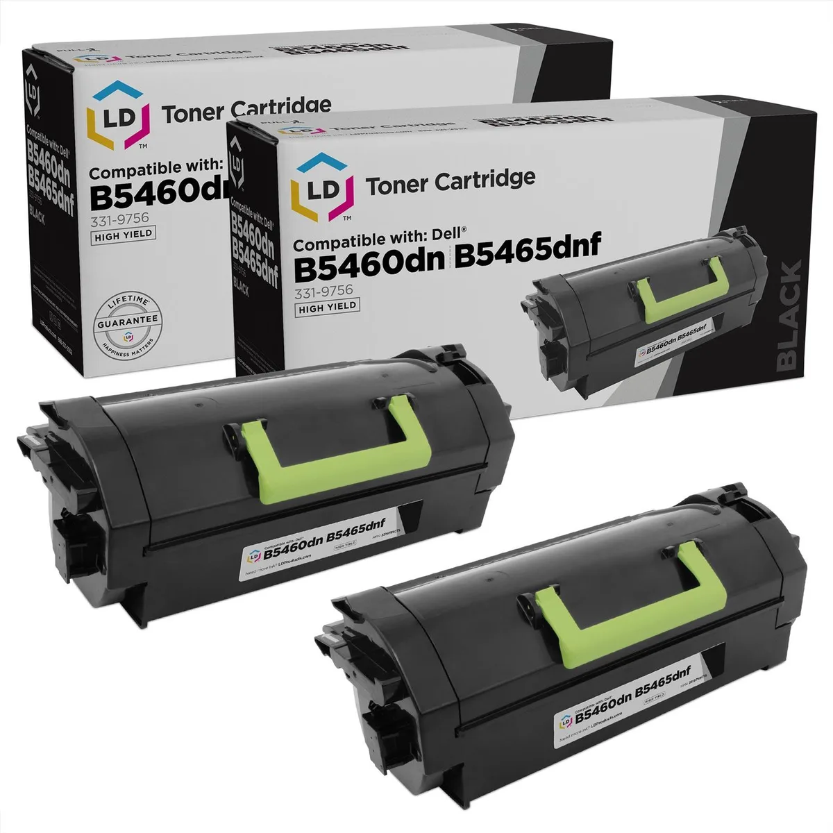 LD Products LD Products Compatible Toner Cartridge 331-9756 High Yield Black 2-Pack — product photo