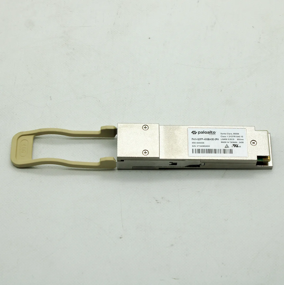 Palo Alto Palo Alto PAN-QSFP-40GBASE-SR4 40G QSFP+ SR4 Transceiver switch module — product photo